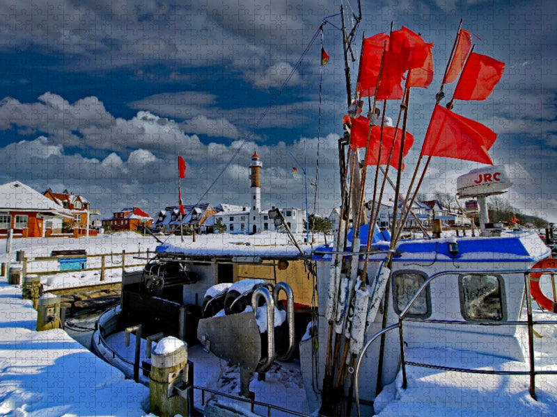 Fischerboote in Timmendorf Hafen - Ostseeinsel Poel - CALVENDO Foto-Puzzle'