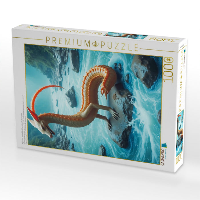 Nguruvilu, krokodilähnliches Wasserfuchsmonster - CALVENDO Foto-Puzzle'