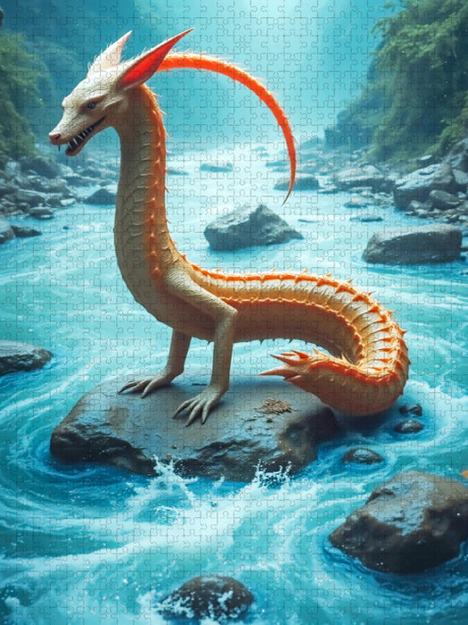 Nguruvilu, krokodilähnliches Wasserfuchsmonster - CALVENDO Foto-Puzzle'