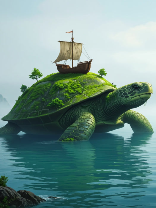 Aspidochelone, aus der Mittelalterliche Mythologie - CALVENDO Foto-Puzzle'