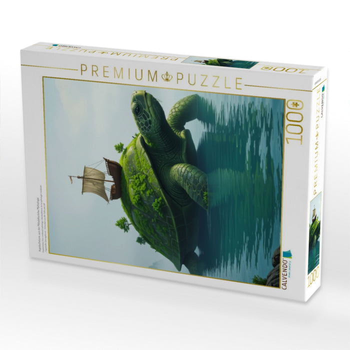 Aspidochelone, aus der Mittelalterliche Mythologie - CALVENDO Foto-Puzzle'