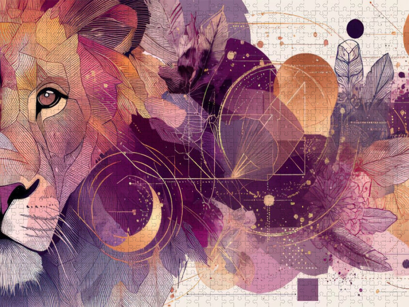 Majestätischer Löwe - CALVENDO Foto-Puzzle'