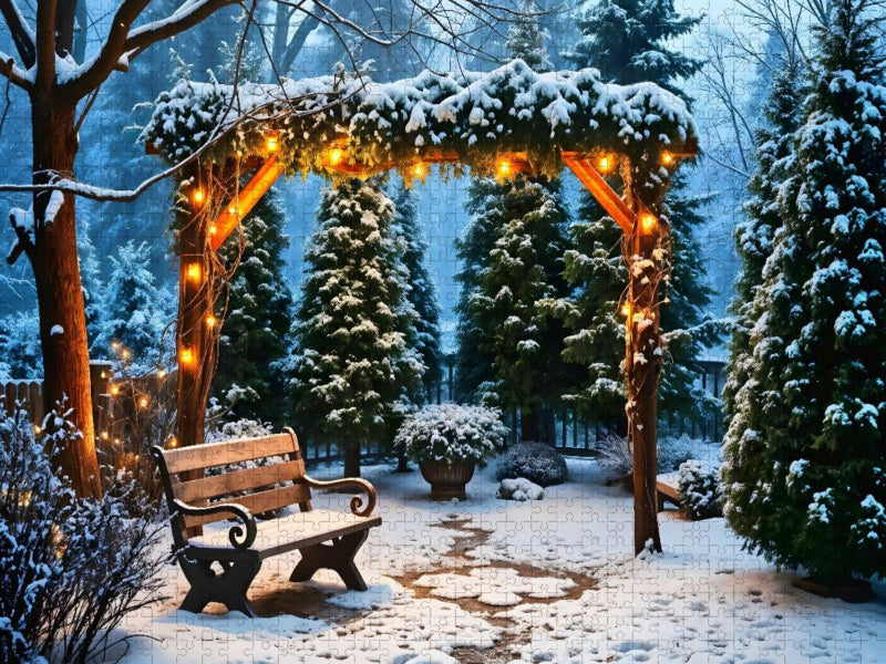 Lichter im Wintergarten - CALVENDO Foto-Puzzle'