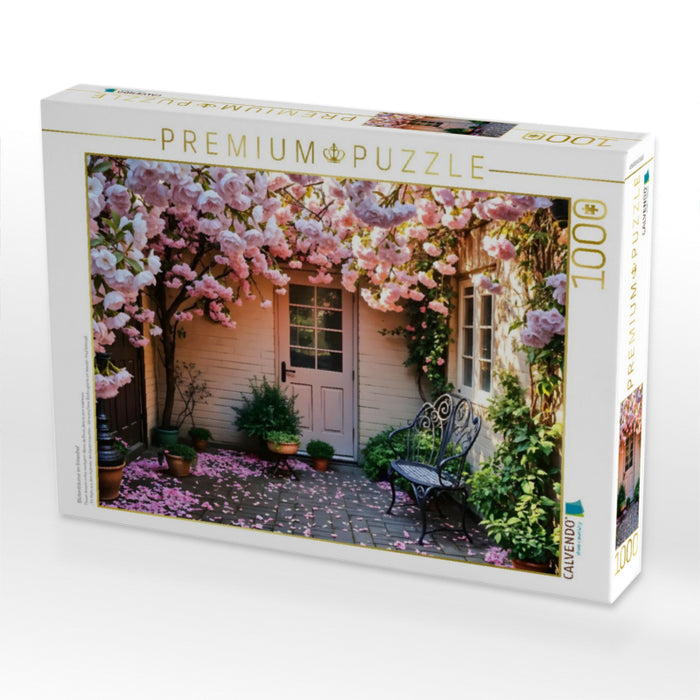 Blütenträume im Innenhof - CALVENDO Foto-Puzzle'