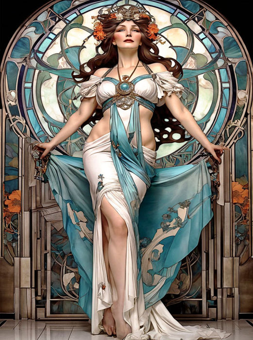 Plakat im französischen Art Nouveau-Stil - CALVENDO Foto-Puzzle'