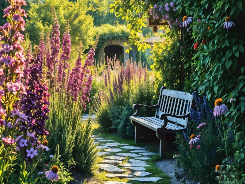 Der Weg ins Blütengeheimnis - CALVENDO Foto-Puzzle'