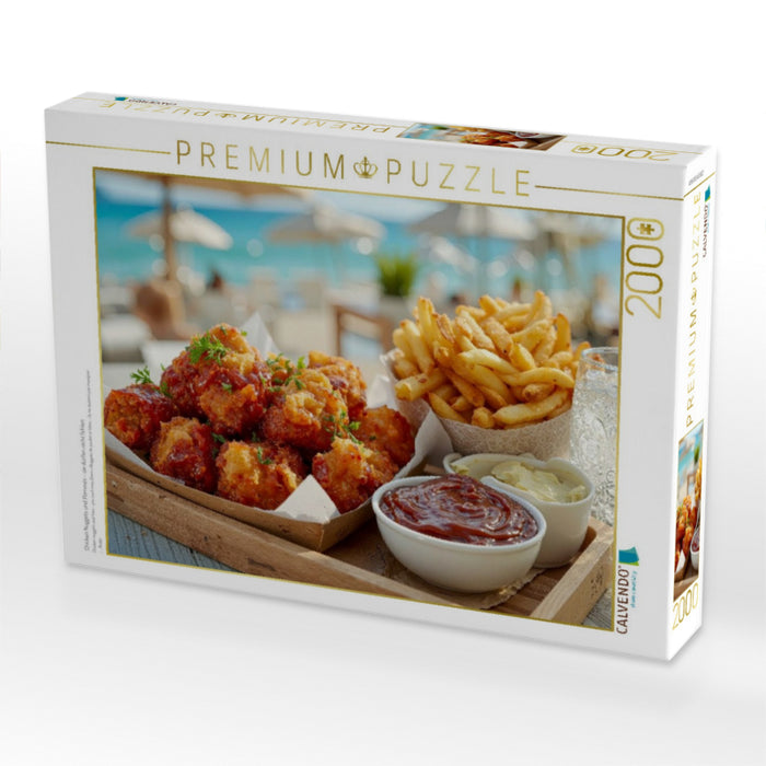 Chicken Nuggets und Pommes - sie dürfen nicht fehlen - CALVENDO Foto-Puzzle'