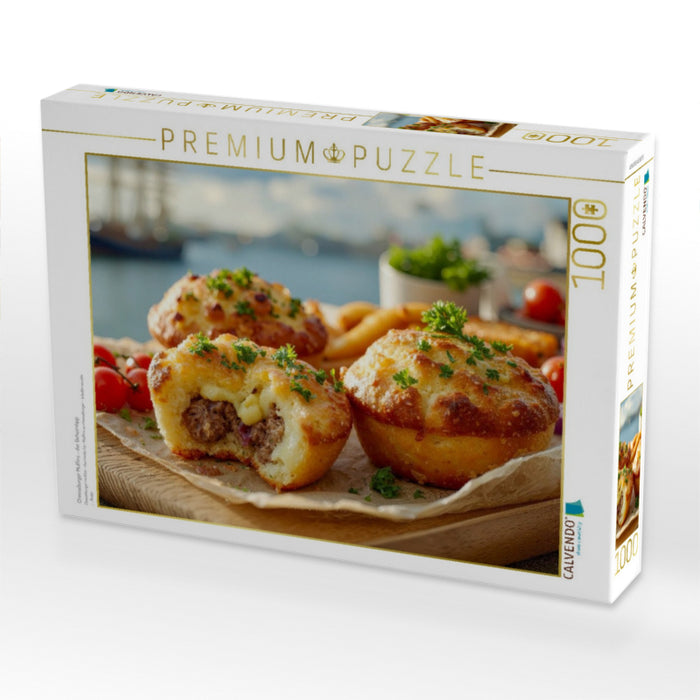 Cheeseburger Muffins - der Geheimtipp - CALVENDO Foto-Puzzle'