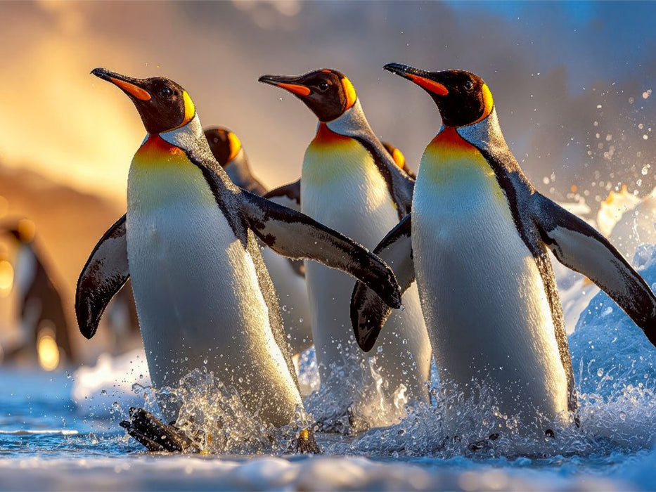 Im Watschelgang aus dem Meer - CALVENDO Foto-Puzzle'