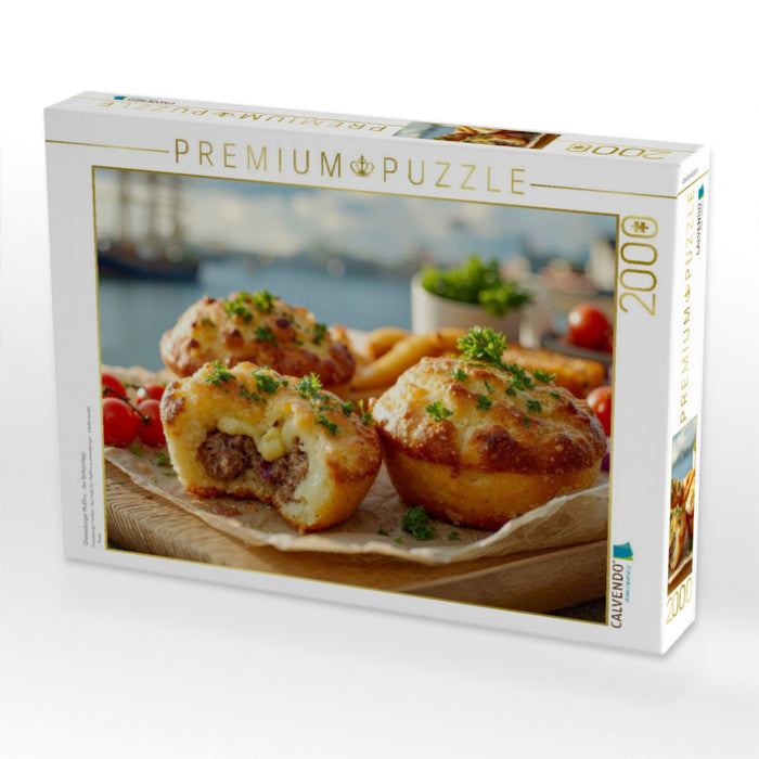 Cheeseburger Muffins - der Geheimtipp - CALVENDO Foto-Puzzle'