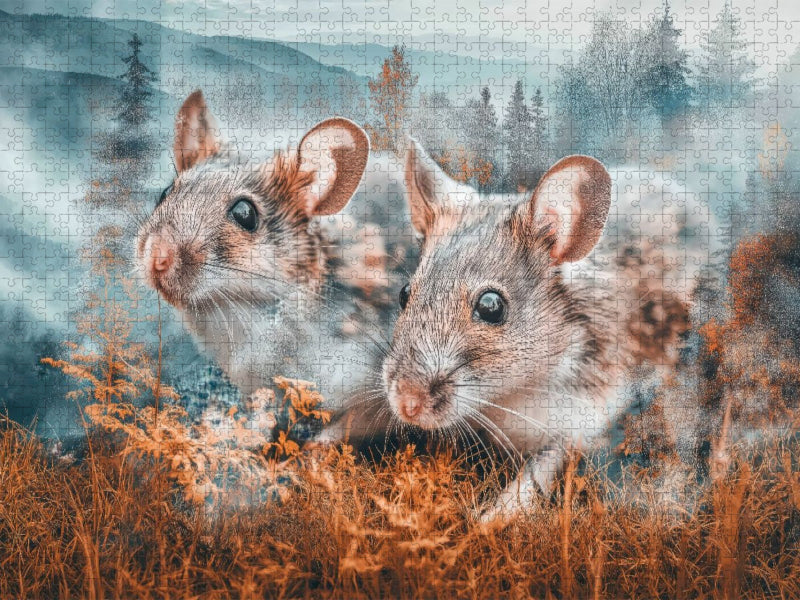 Mäuse - CALVENDO Foto-Puzzle'