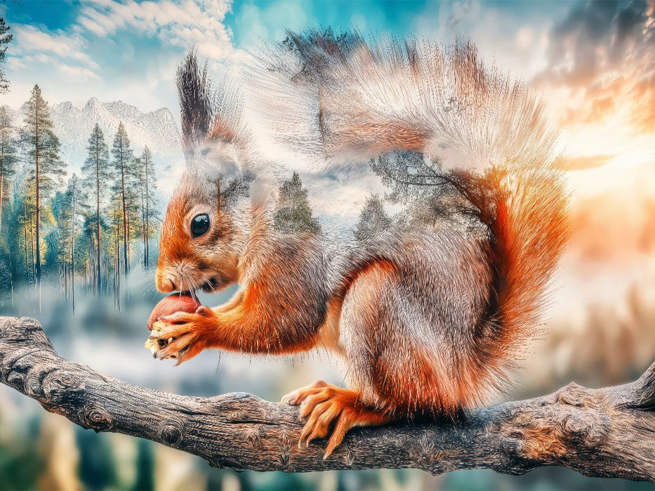 Eichhörnchen - CALVENDO Foto-Puzzle'