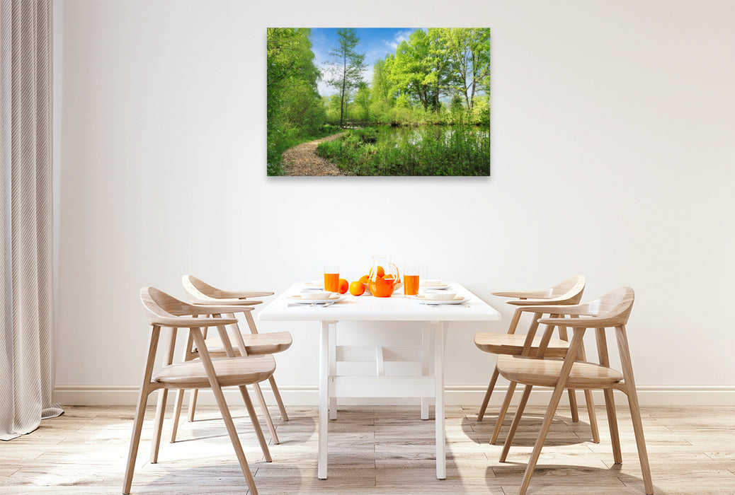 Premium Textil-Leinwand Pfrunger-Burgweiler Ried