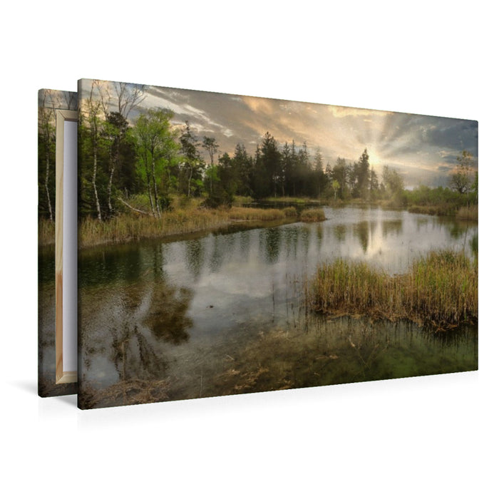Premium Textil-Leinwand Wurzacher Ried