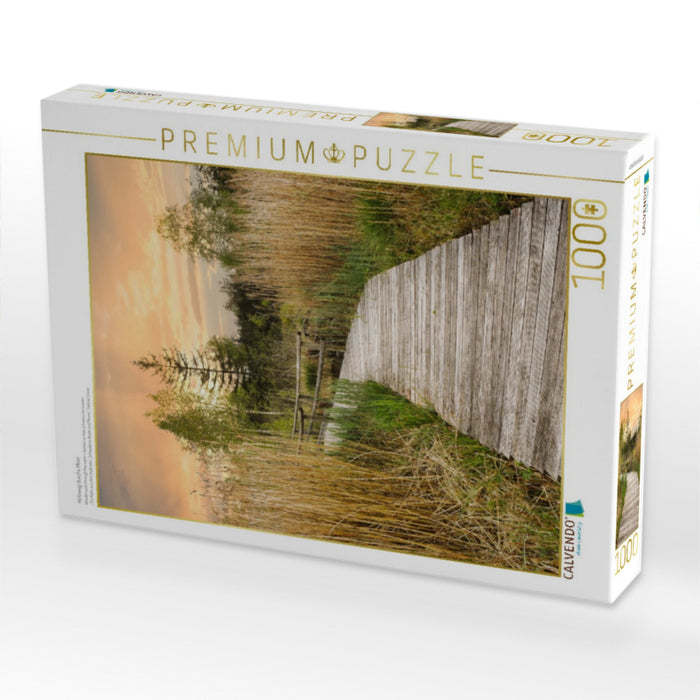 Holzweg durchs Moor - CALVENDO Foto-Puzzle'