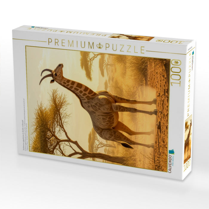 Sivatherium, gigantische Ur-Giraffe mit Geweih - CALVENDO Foto-Puzzle'