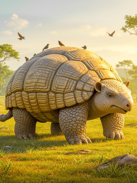 Glyptodon, gepanzerter Riesen-Gürteltierverwandter - CALVENDO Foto-Puzzle'