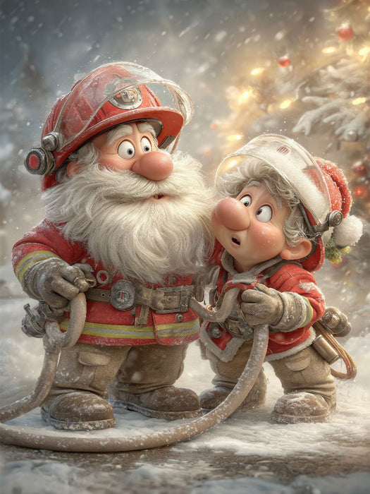 Wenn’s brennt oder schneit – Opa ist bereit - CALVENDO Foto-Puzzle'