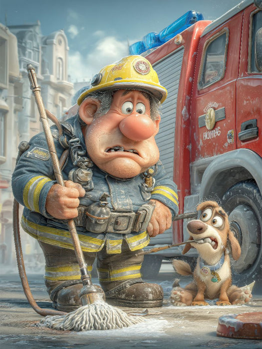 Löschen ist Heldensache und Putzen leider auch - CALVENDO Foto-Puzzle'