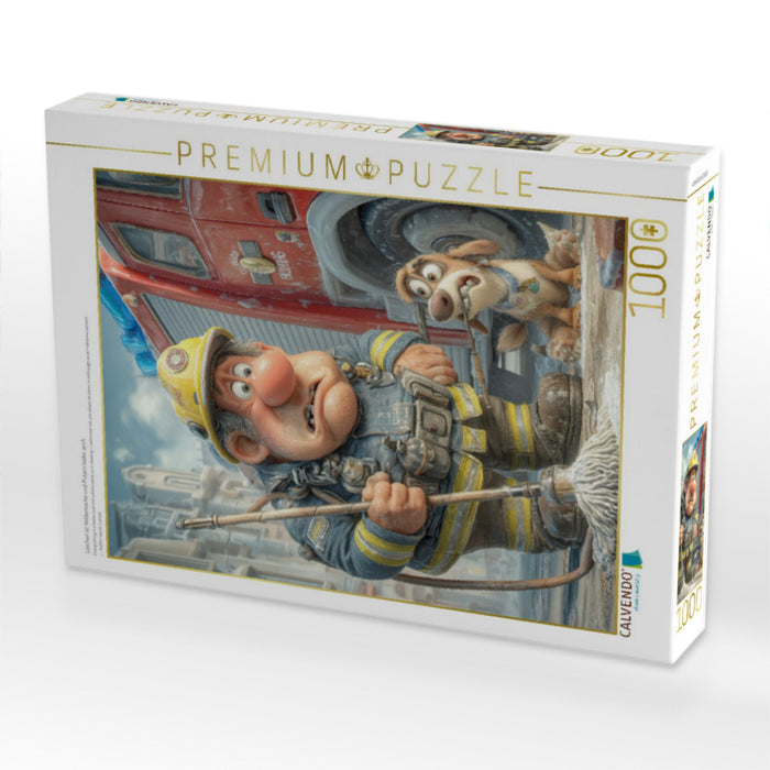 Löschen ist Heldensache und Putzen leider auch - CALVENDO Foto-Puzzle'