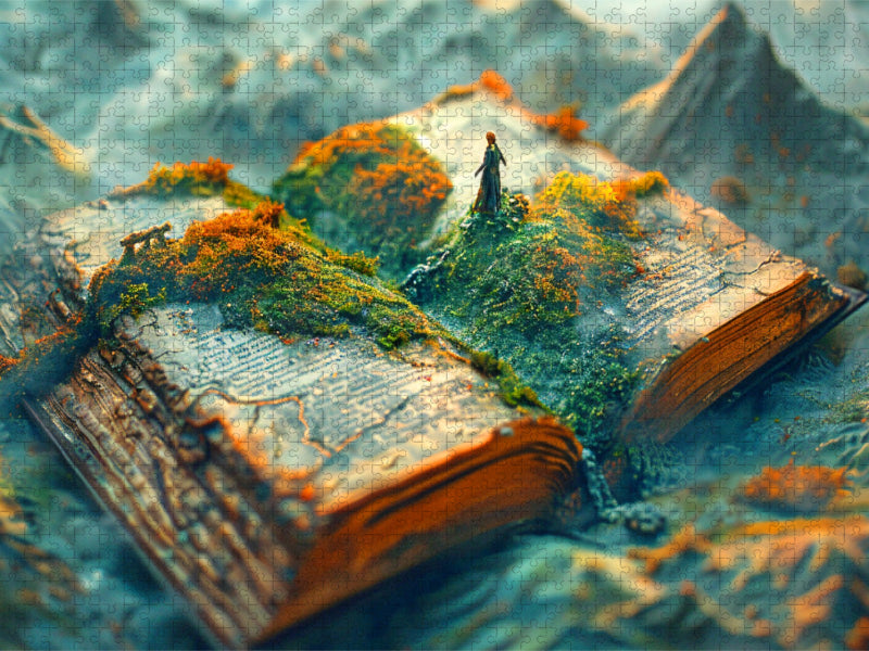 Die Welt erwächst aus dem Buch - CALVENDO Foto-Puzzle'