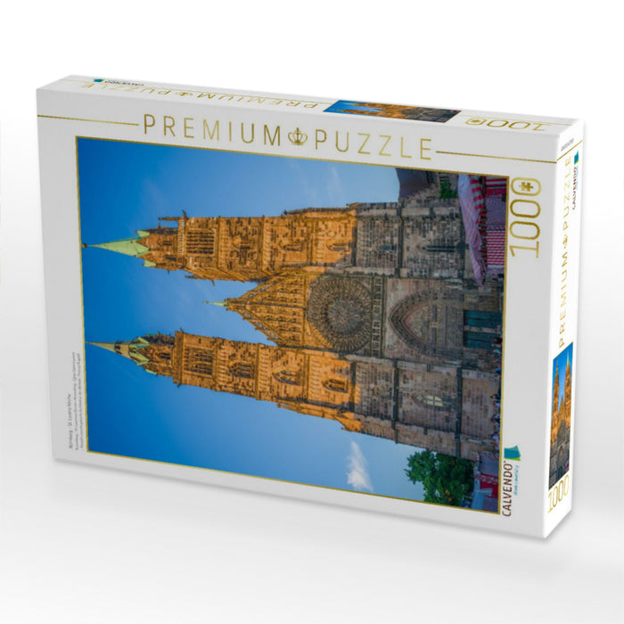 Nürnberg - St. Lorenz Kirche - CALVENDO Foto-Puzzle'