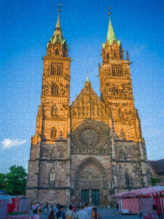 Nürnberg - St. Lorenz Kirche - CALVENDO Foto-Puzzle'