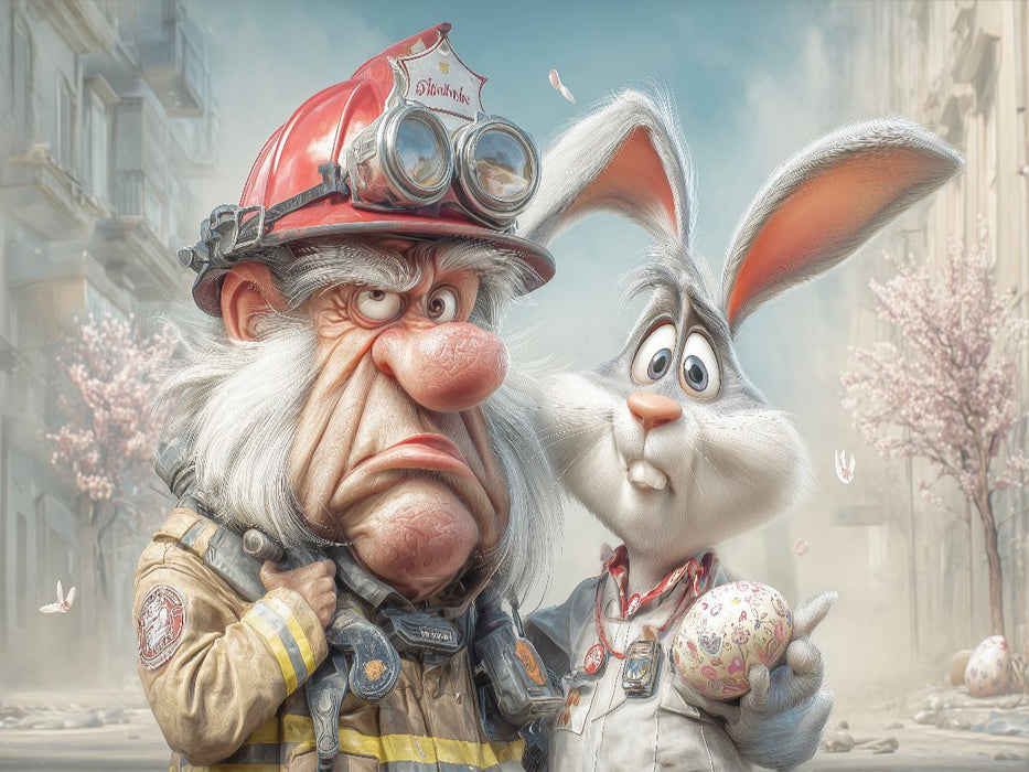 Tatütata, der Hase ist da! - CALVENDO Foto-Puzzle'