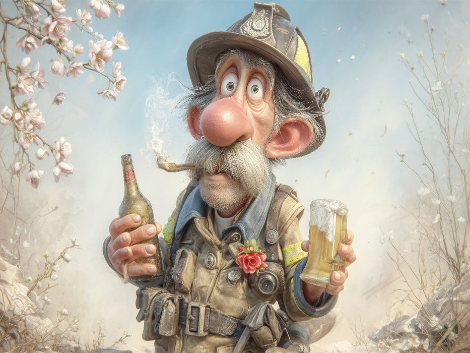 Durst gelöscht, Einsatz erfolgreich! - CALVENDO Foto-Puzzle'