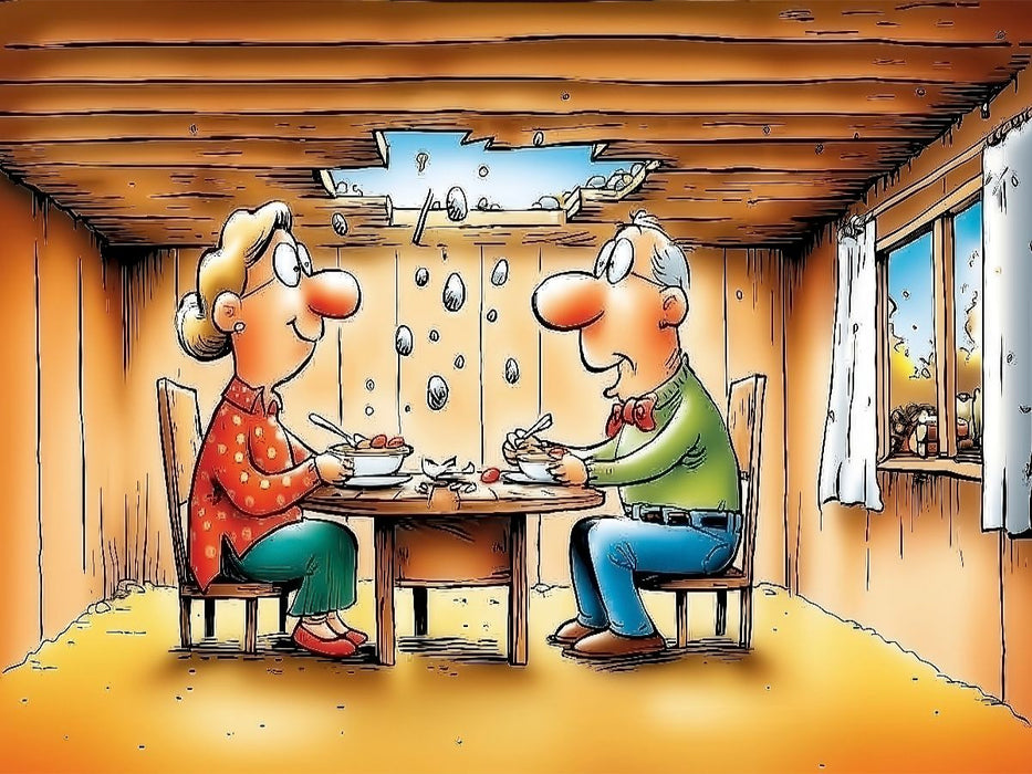 Verhagelte Suppe - CALVENDO Foto-Puzzle'