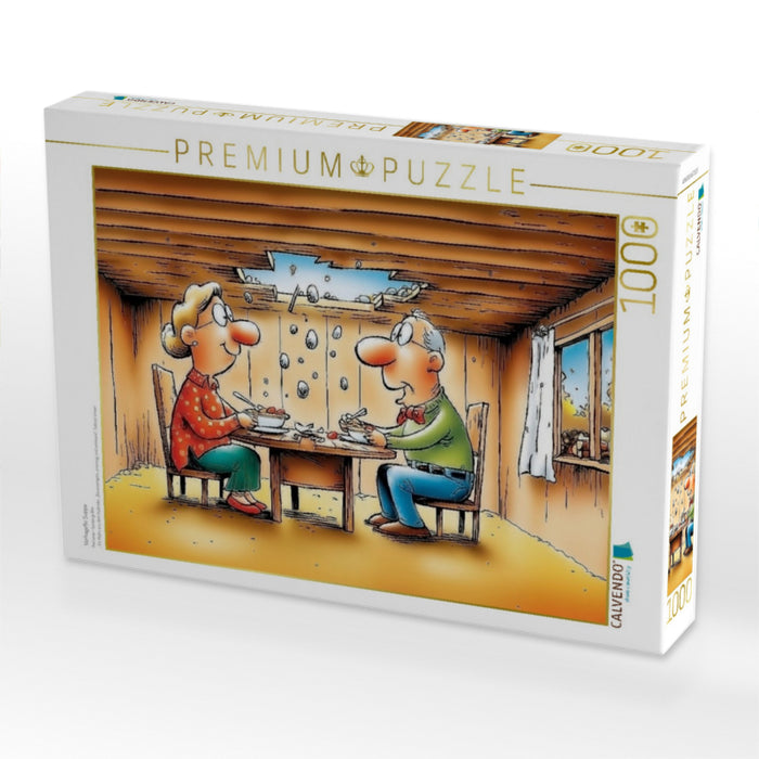 Verhagelte Suppe - CALVENDO Foto-Puzzle'