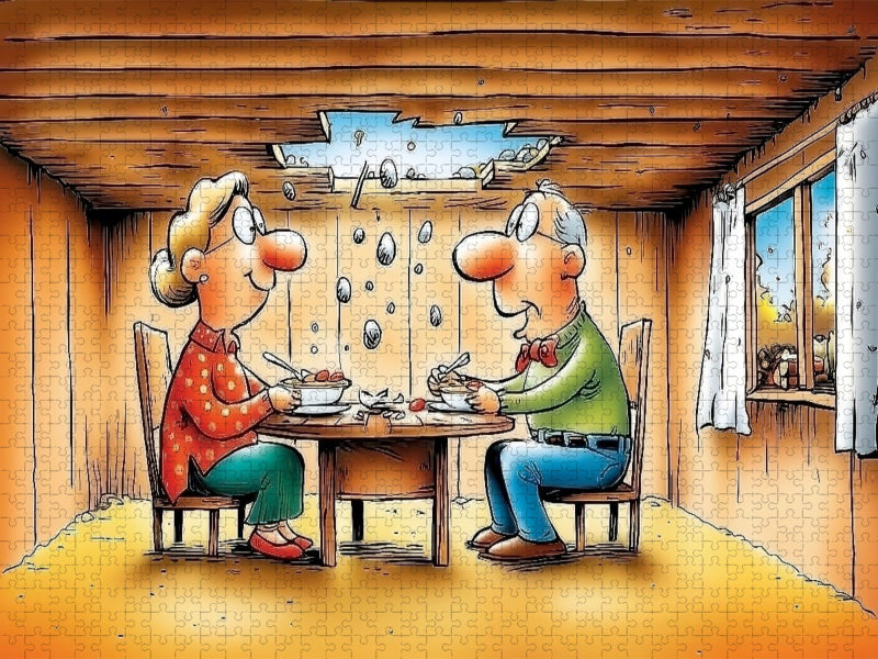 Verhagelte Suppe - CALVENDO Foto-Puzzle'