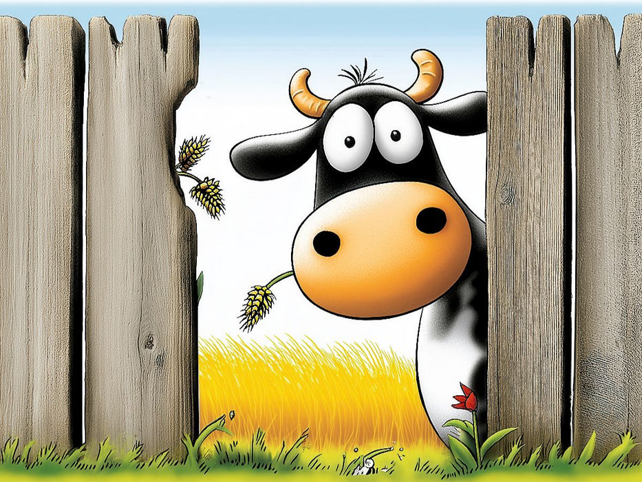 Ausbrecherkuh - CALVENDO Foto-Puzzle'