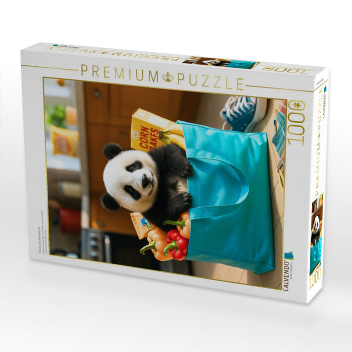 Panda in Einkaufstasche - CALVENDO Foto-Puzzle'
