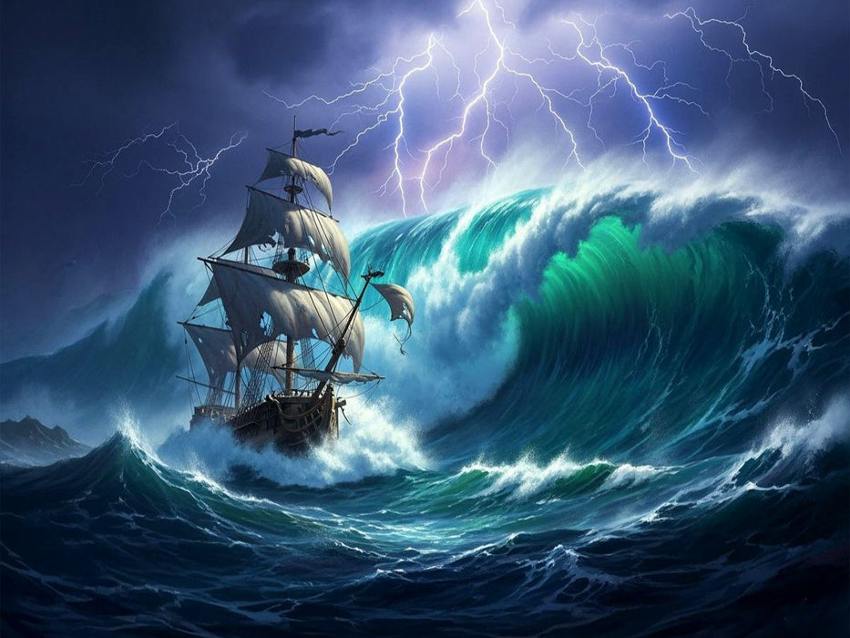 Der Zorn des Ozeans - CALVENDO Foto-Puzzle'