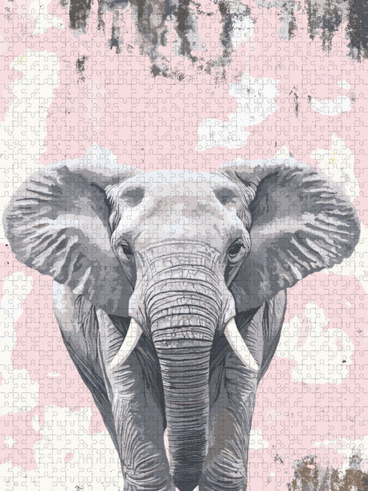 Elefant pink - CALVENDO Foto-Puzzle'