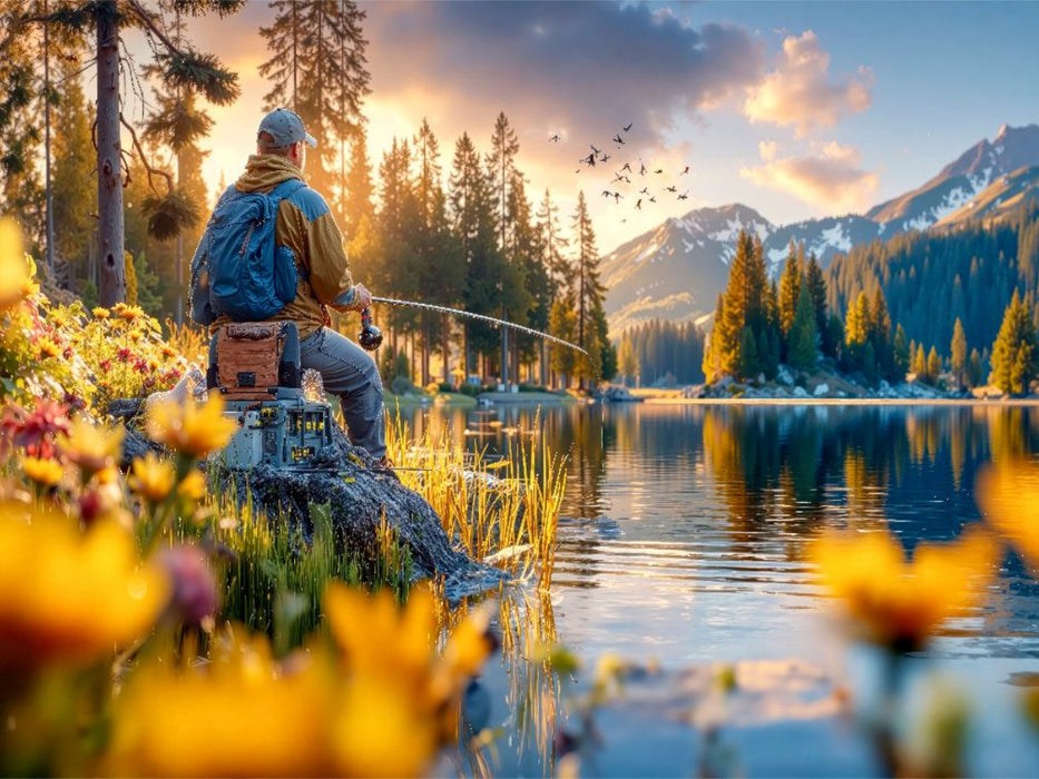 Ein faszinierender Ort, der Anglerherzen höher schlagen lässt - CALVENDO Foto-Puzzle'