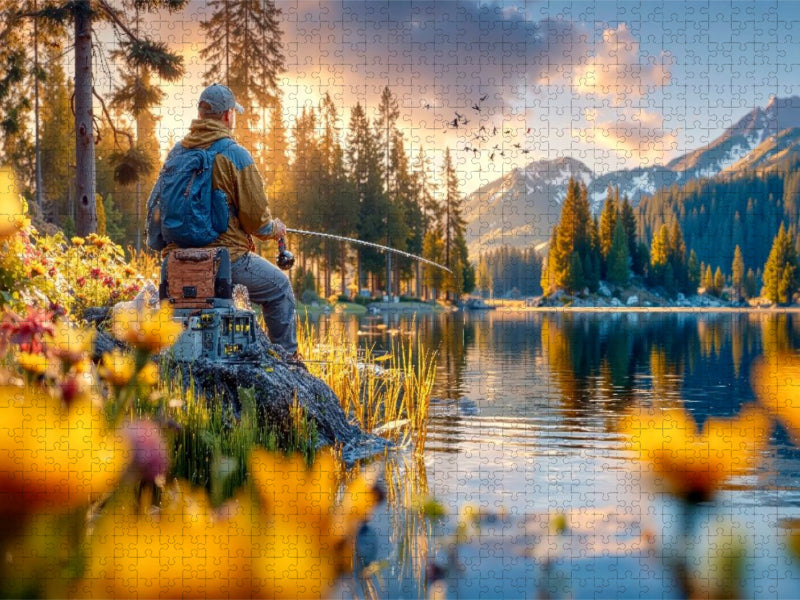 Ein faszinierender Ort, der Anglerherzen höher schlagen lässt - CALVENDO Foto-Puzzle'