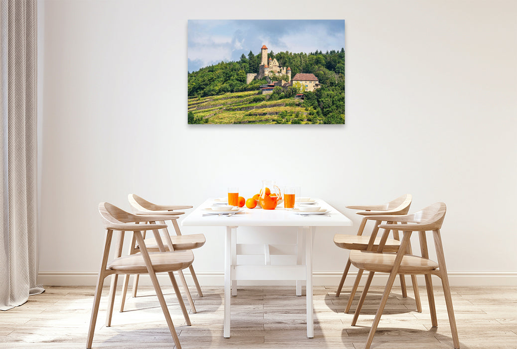 Premium Textil-Leinwand Burg Hornberg