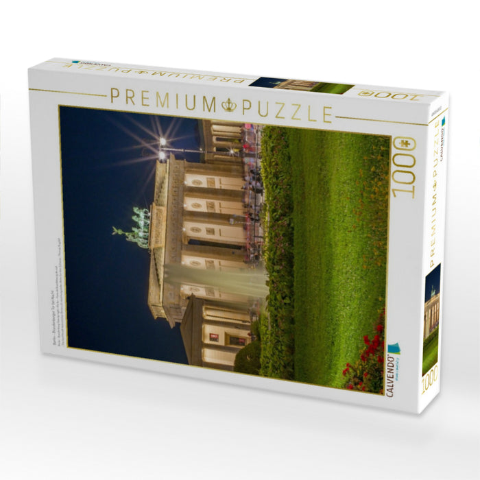 Berlin - Brandenburger Tor bei Nacht - CALVENDO Foto-Puzzle'
