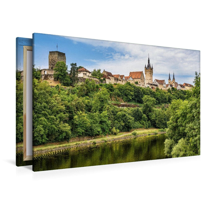 Premium Textil-Leinwand Altstadt von Bad Wimpfen