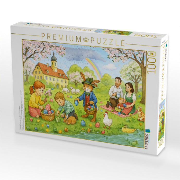 Bayerisches Osterwunder im Wimmelbild - CALVENDO Foto-Puzzle'