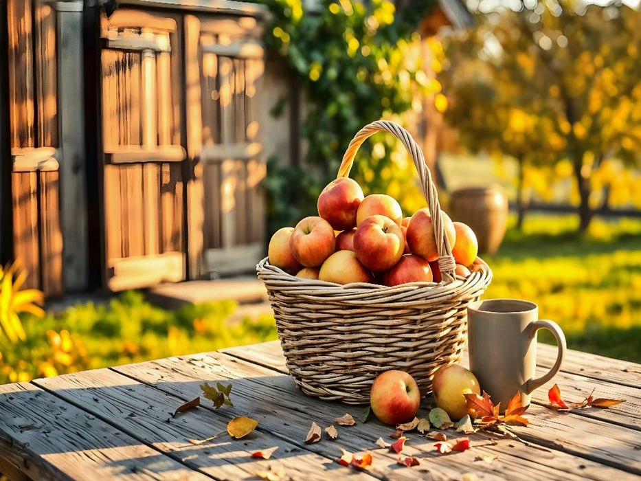 Erntezeit im alten Hof - CALVENDO Foto-Puzzle'
