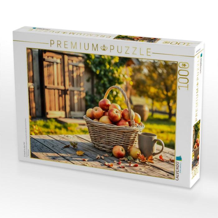 Erntezeit im alten Hof - CALVENDO Foto-Puzzle'