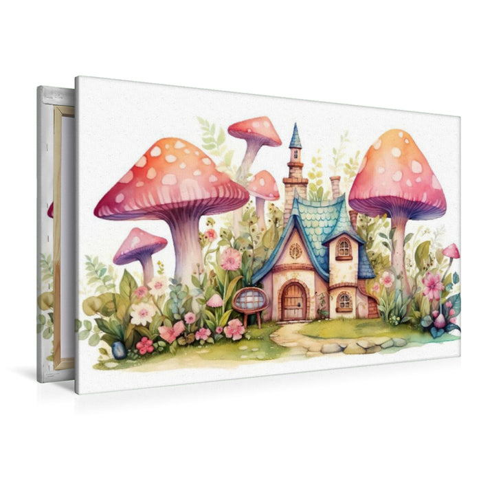 Premium Textil-Leinwand Verträumte Feenresidenzen