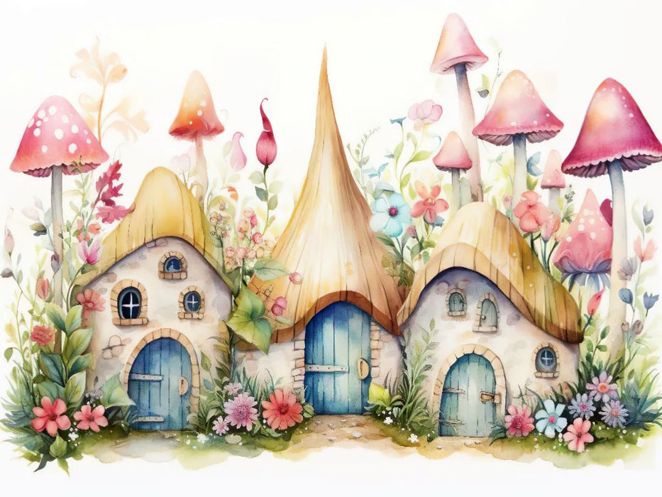 Bunte Feenbehausungen - CALVENDO Foto-Puzzle'