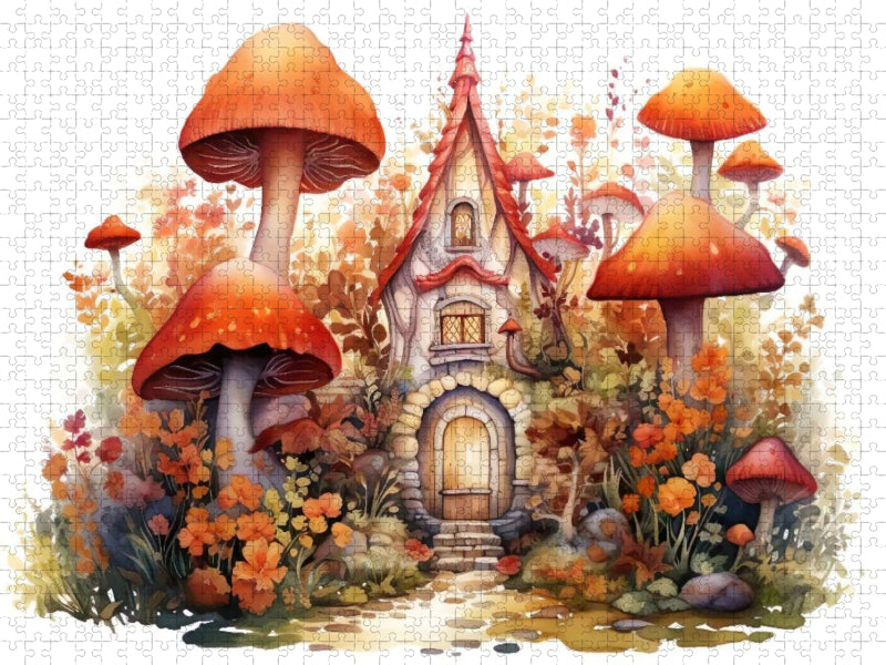 Herbst am Feenhaus - CALVENDO Foto-Puzzle'