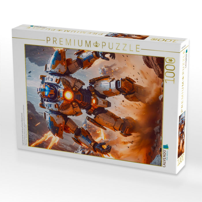 Legionäre bei der Landung auf einem Wüstenmond - CALVENDO Foto-Puzzle'