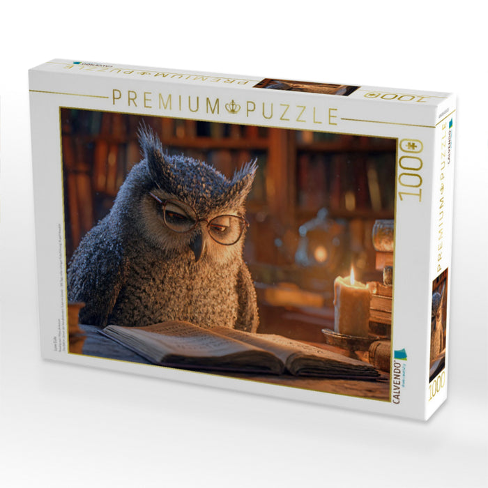 Lese Eule - CALVENDO Foto-Puzzle'