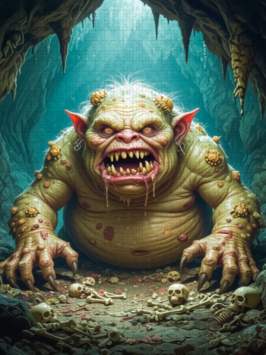 Der Mummelfresser, inspiriert von Erzählungen über Kinderfresser - CALVENDO Foto-Puzzle'